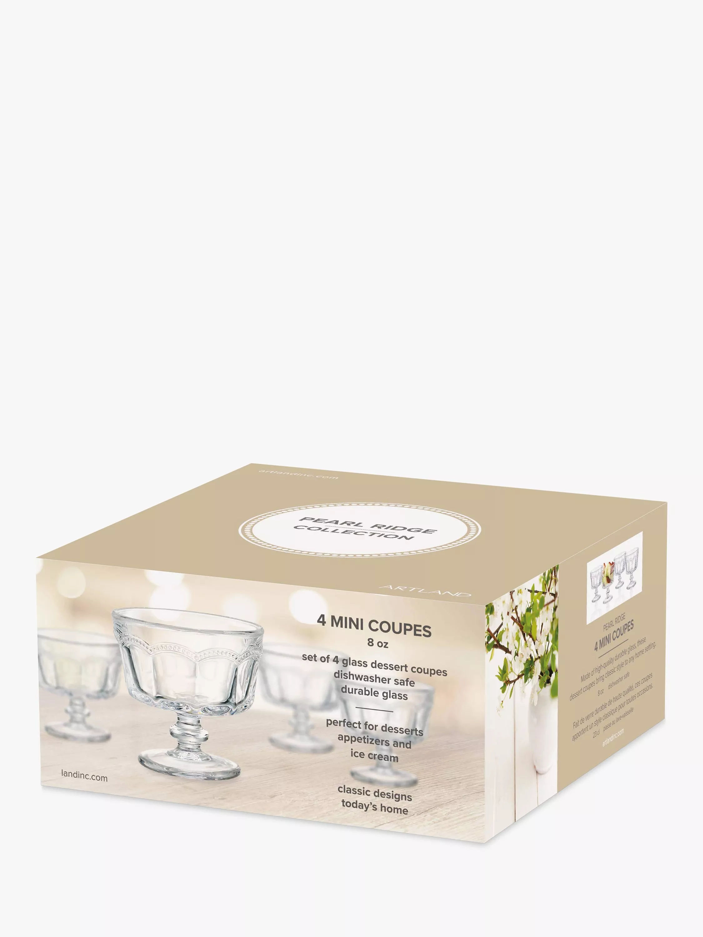 Artland - Pearl Ridge Trifle Bowl - 2800 ML - Glass Bowl - Pearlridge
