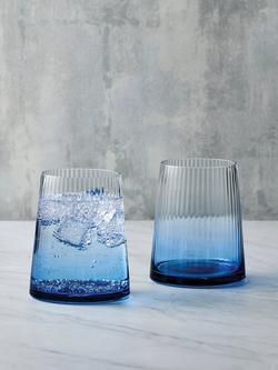 Anton Studio Designs Empire Tumblers, Set of 2, 400ml - view 2, Blue