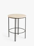 John Lewis Pin Side Table, Natural/Black