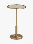 John Lewis Apollo Mirrored Side Table, Brass