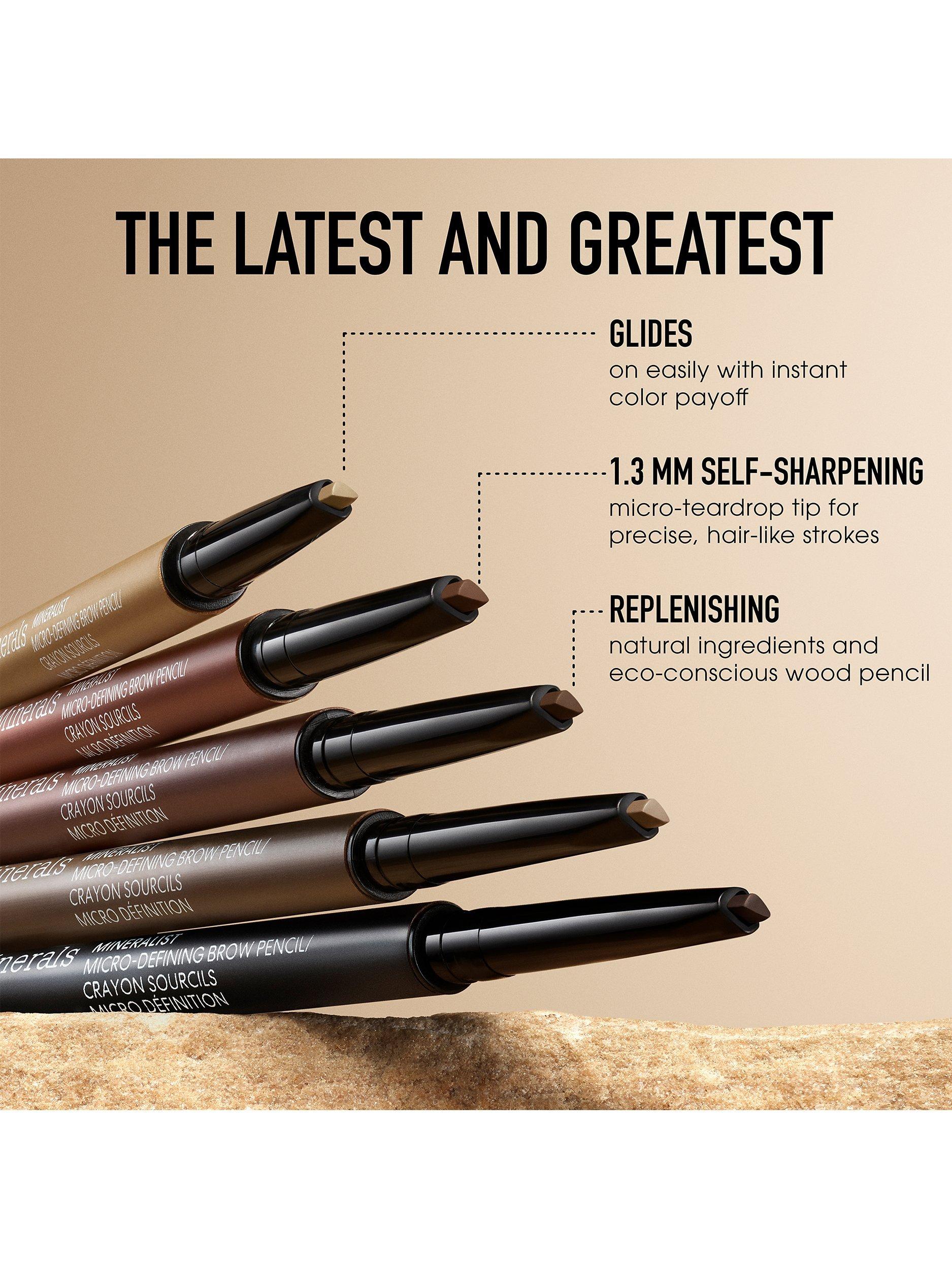 Product image 6 of 7, which shows bareMinerals MINERALIST Micro-Defining Eyebrow Pencil, Rich Black