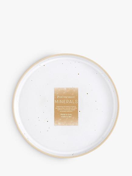 Portmeirion Minerals Stoneware Dinner Plate, 26.6cm - view 2, Moonstone