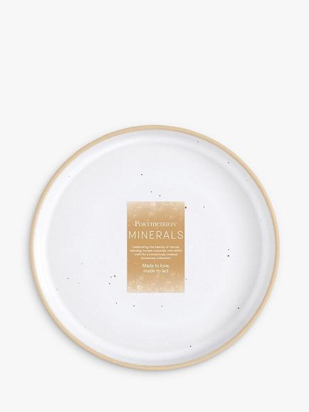 Portmeirion Minerals Stoneware Side Plate, 21.7cm - view 2, Moonstone