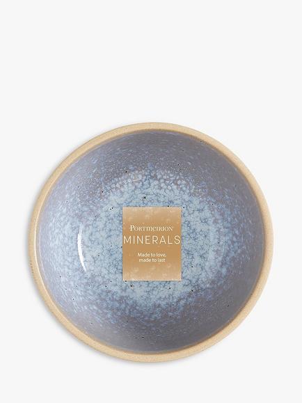 Portmeirion Minerals Stoneware Cereal Bowl, 15.2cm - view 2, Aquamarine
