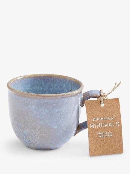 Portmeirion Minerals Stoneware Mug, 300ml - view 2, Aquamarine