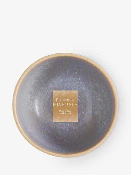 Portmeirion Minerals Small Stoneware Bowl, 11.4cm - view 2, Aquamarine