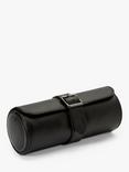 Wolf British Racing Vegan Leather Watch Roll, Black
