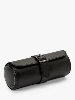 Wolf British Racing Vegan Leather Watch Roll - view 2, Black