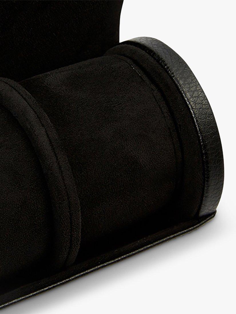 Product image 5 of 6, which shows Wolf British Racing Vegan Leather Watch Roll, Black
