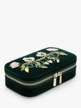 Wolf Zoe Velvet Embroidered Jewellery Box