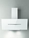 Elica SHY-WH-90 89.9cm Wall Mounted Chimney Cooker Hood, White Glass