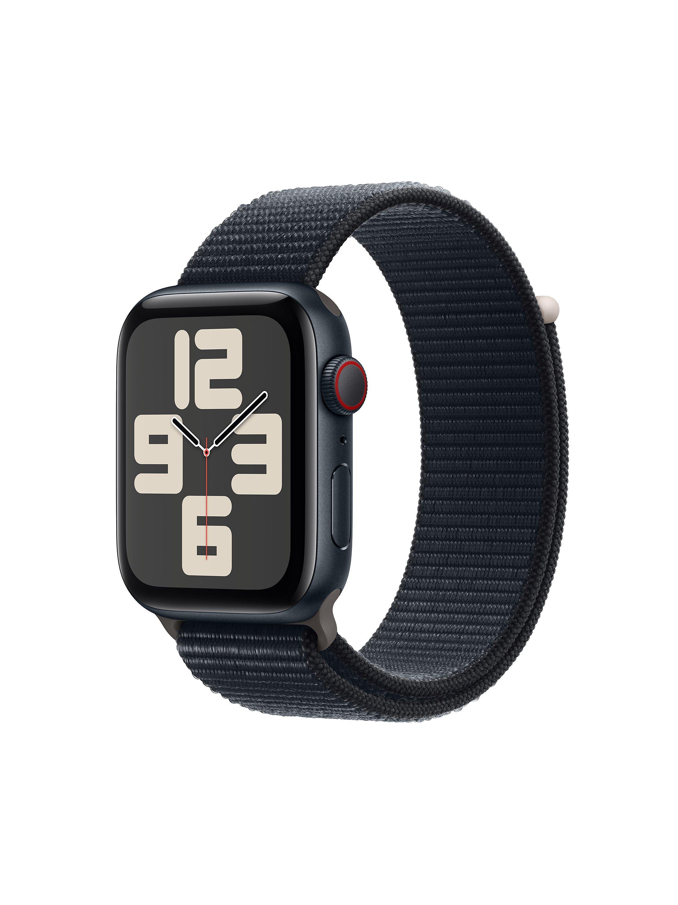 Apple Watch SE (2023) GPS + Cellular, 44mm, Sport Loop, One Size, Midnight