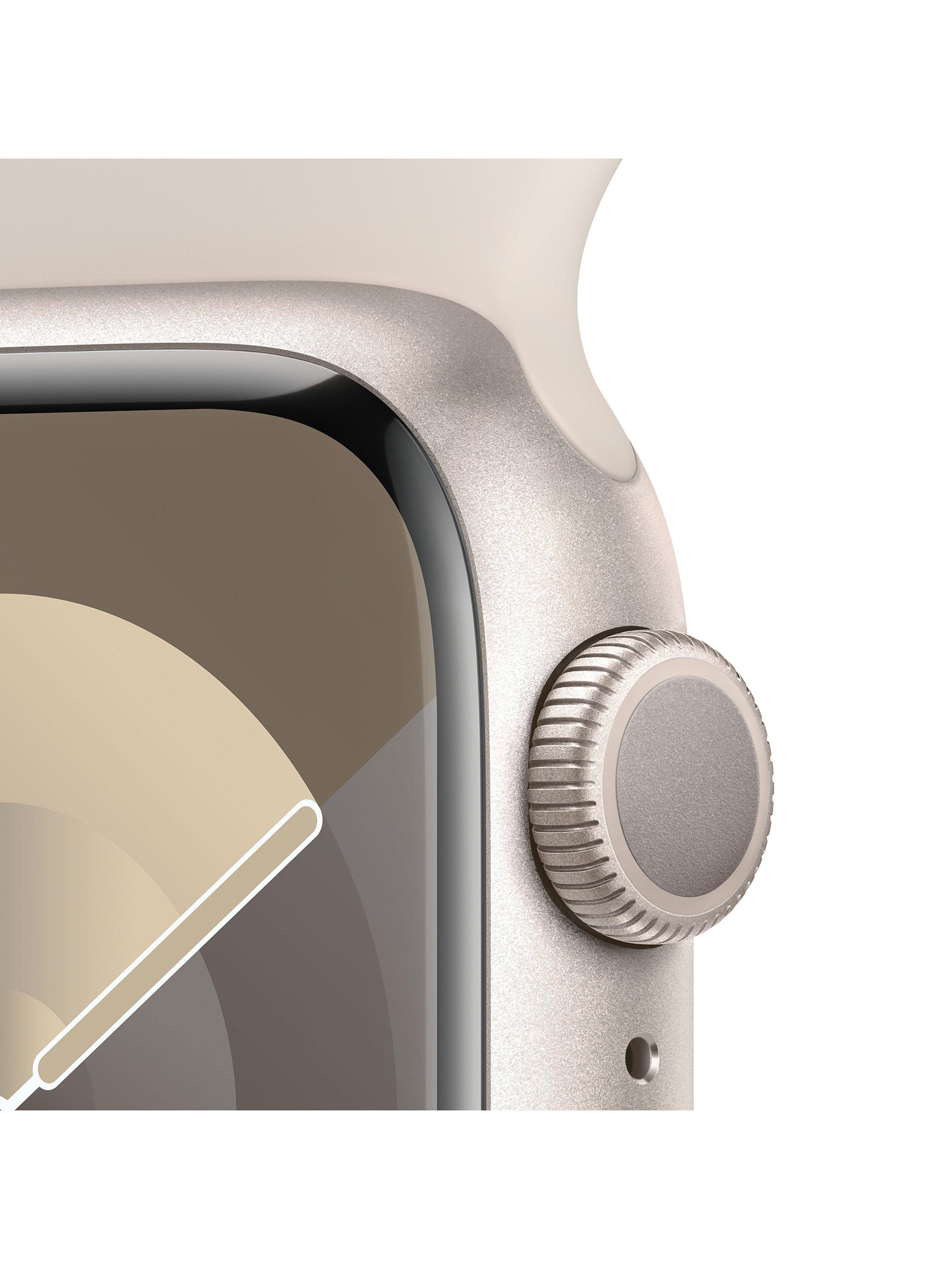 Apple Watch Series 9 GPS 41mm Aluminium Case Sport Band Starlight