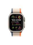 Apple Watch Ultra 2 GPS + Cellular, 49mm Titanium Case with Trail Loop, Orange/Beige