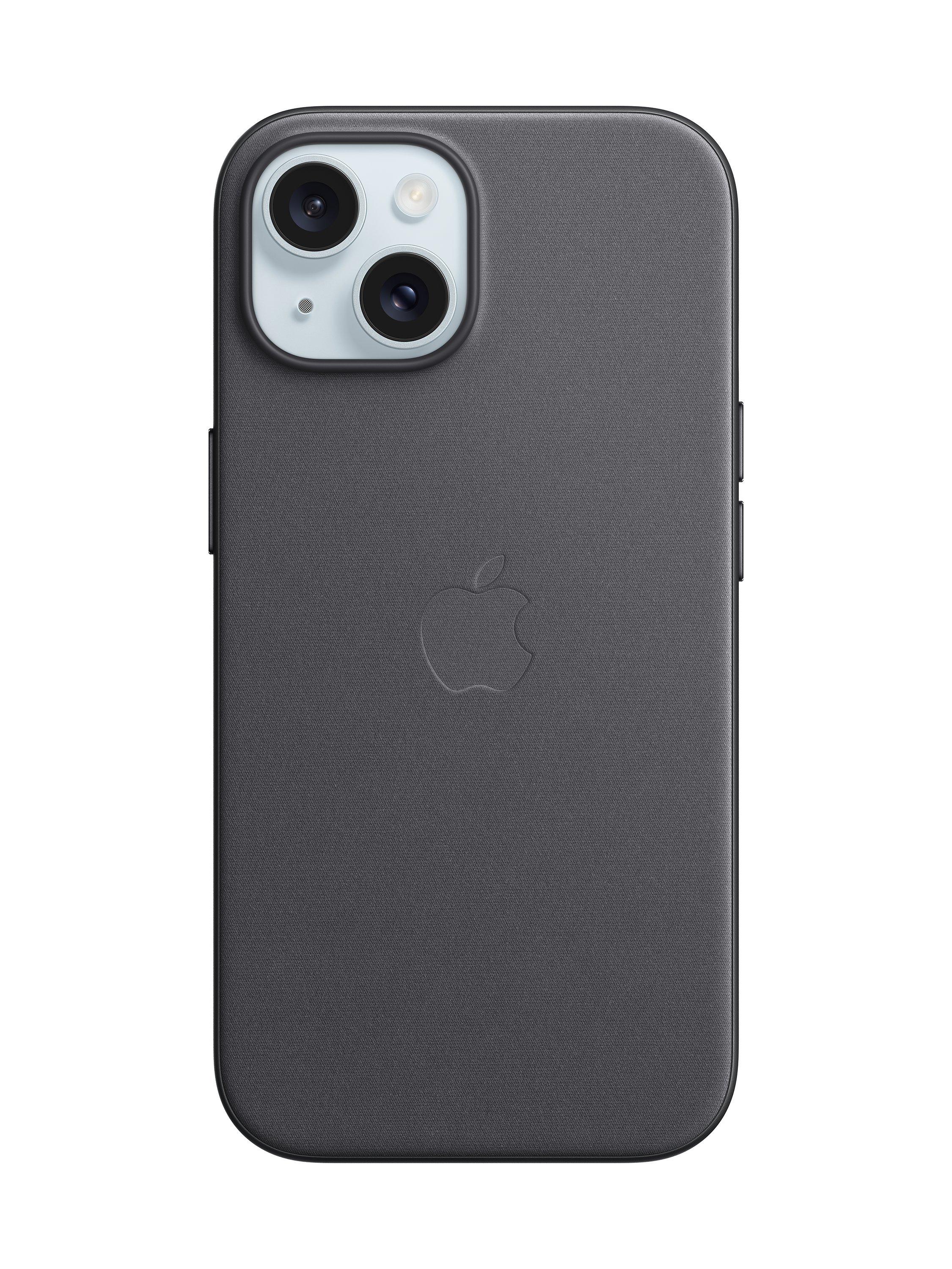 Apple FineWoven Case with MagSafe for iPhone 15, Black