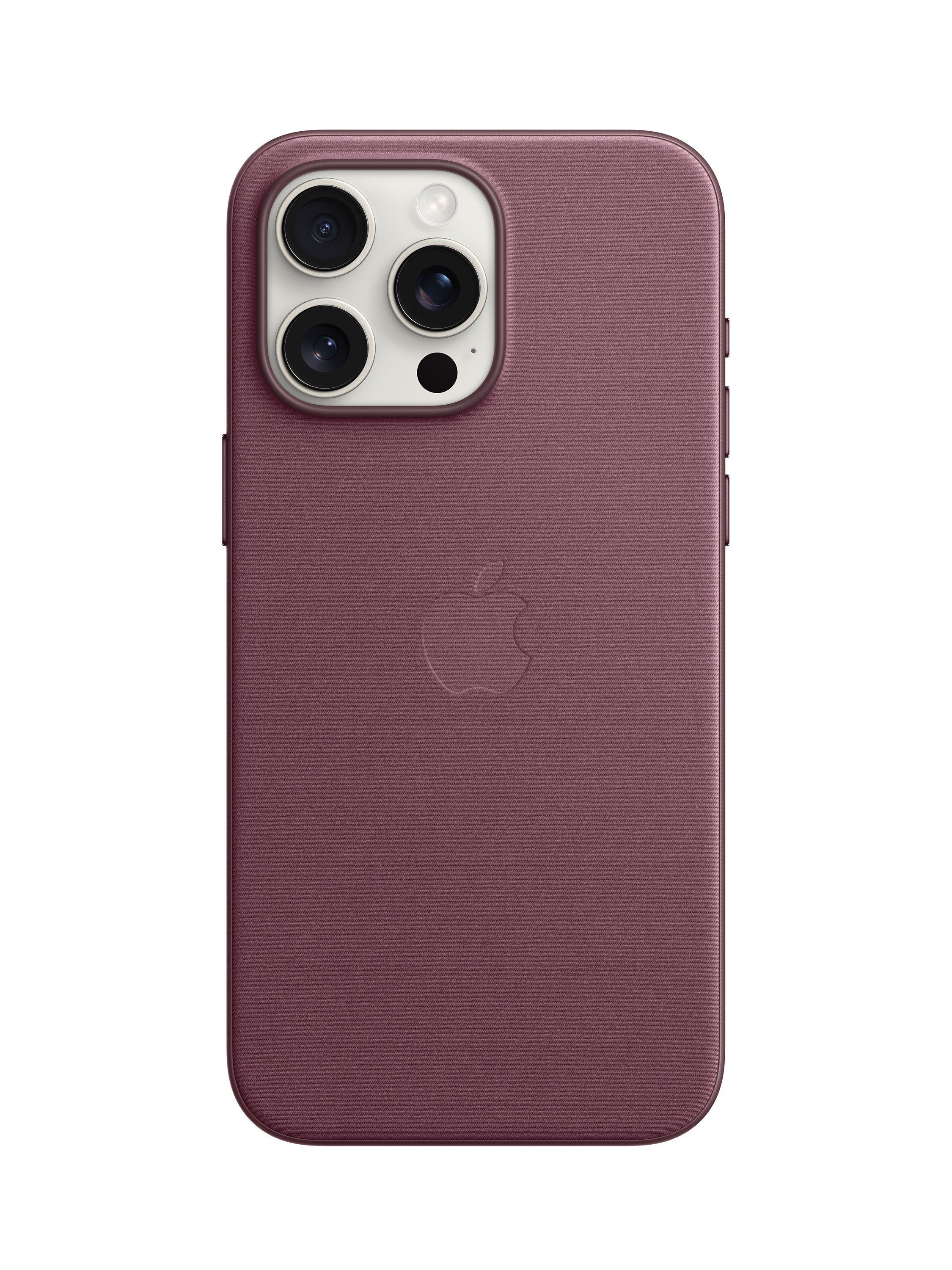 Apple FineWoven Case with MagSafe for iPhone 15 Pro Max, Mulberry