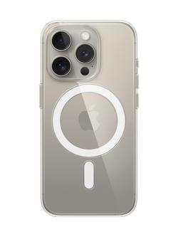 Apple Clear Case with MagSafe for iPhone 15 Pro, Clear, Clear