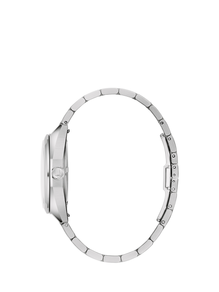 Bulova Men's Classic Jet Star Bracelet Strap Watch - view 2, Silver/Red 96b401