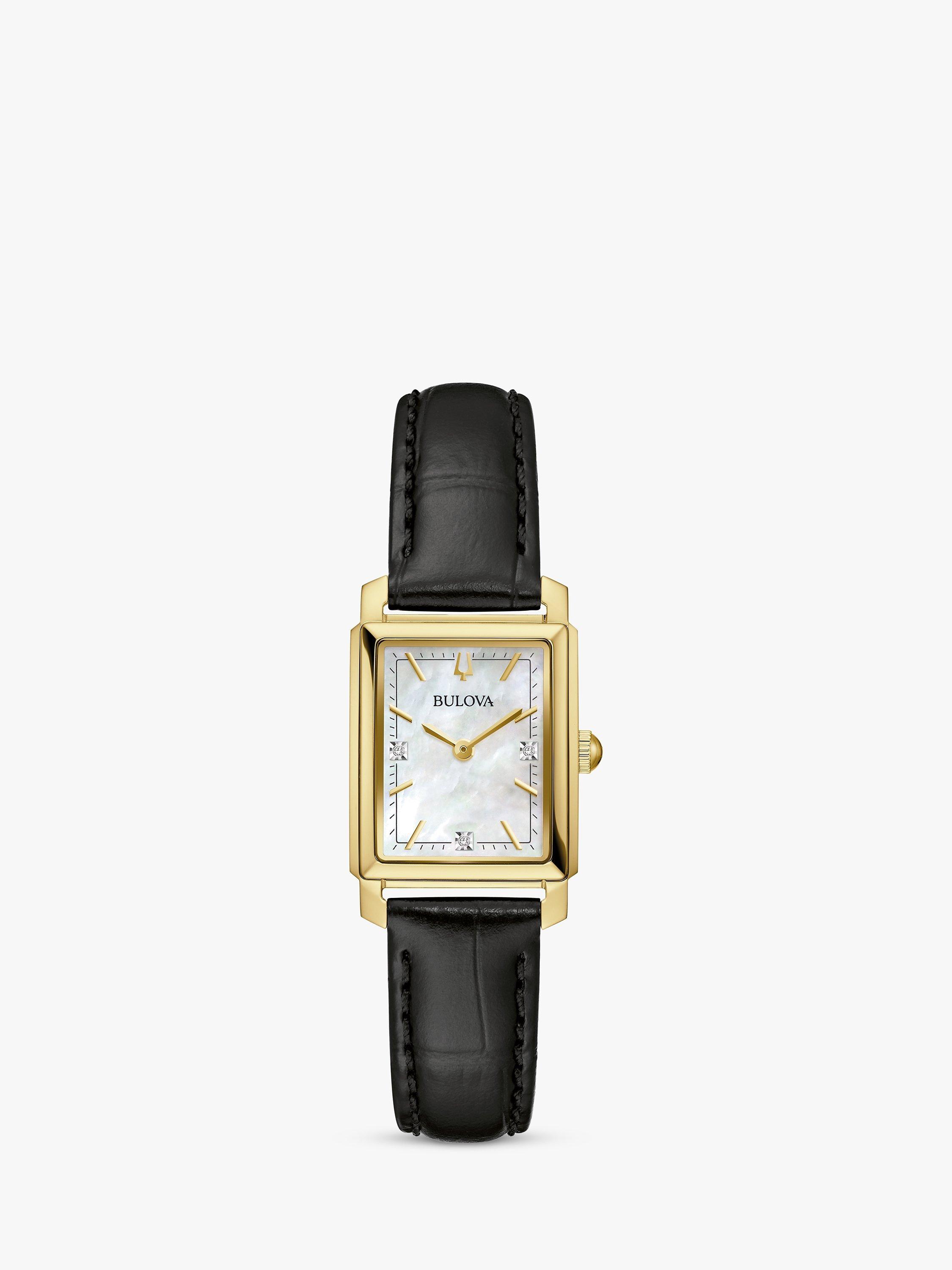 Bulova rectangle gold watch hotsell