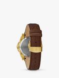 Bulova 97B216 Men's Icon Precisionist Leather Strap Watch, Brown