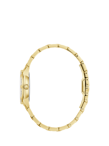 Bulova 98R297 Woman's Classic Sutton Diamond Bracelet Strap Watch, Gold/Mother-Of-Pearl - view 2, Gold/Mother-of-pear
