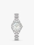 Bulova 96R253 Woman's Classic Sutton Diamond Bracelet Strap Watch, Silver/Mother-Of-Pearl