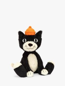 Jellycat Black Cat Original Soft Toy, Black/White
