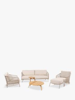 4 Seasons Outdoor Puccini & Zucca 5-Seater Garden Lounge Set, FSC-Certified (Teak Wood), Latte/Natural, Latte/Natural