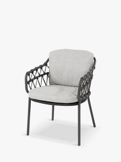 4 Seasons Outdoor Calpi Garden Dining Chair, Set of 2, Anthracite
