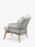 4 Seasons Outdoor Sempre Garden Living Chair, FSC-Certified (Teak Wood), Silver Grey