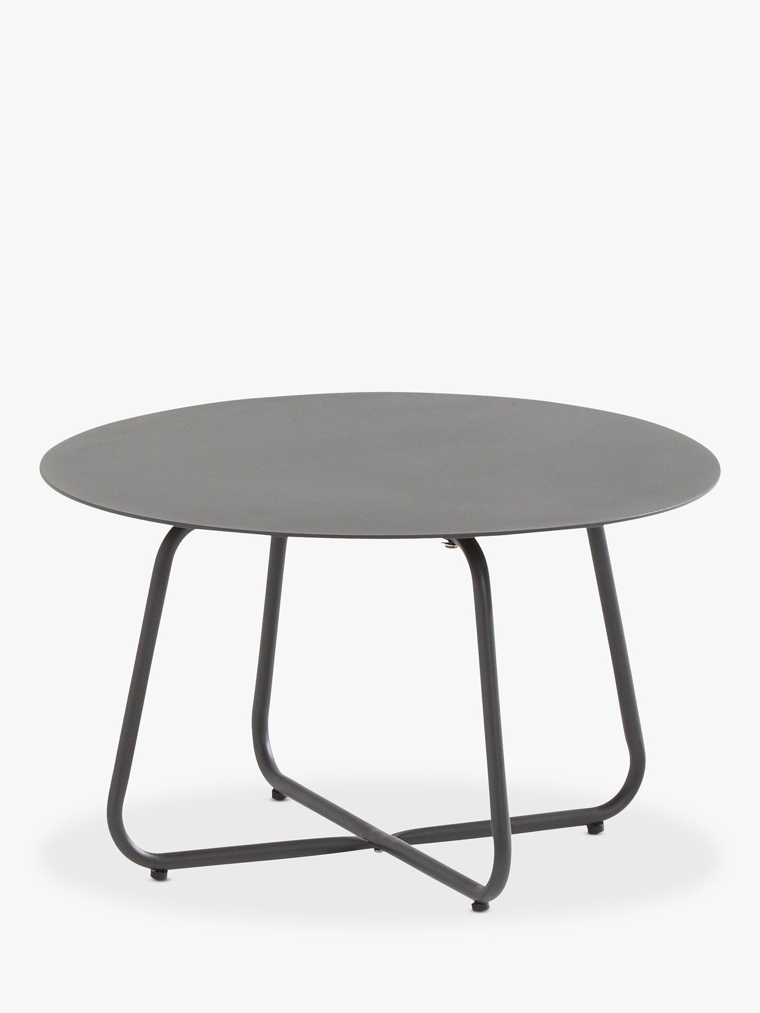 4 Seasons Outdoor Dali Round Garden Coffee Table, 58.5cm, Anthracite