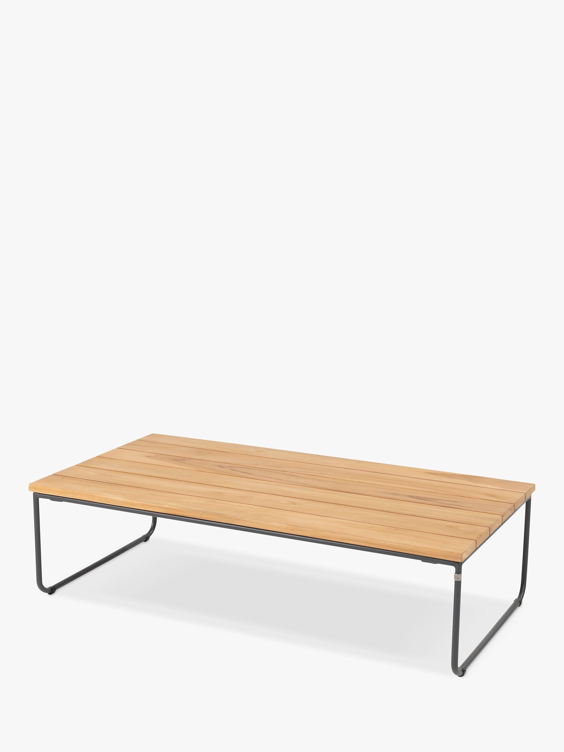 4 Seasons Outdoor Verdi Rectangular Garden Coffee Table, 110cm, FSC-Certified (Teak Wood), Natural