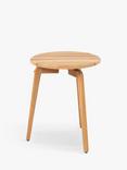 4 Seasons Outdoor Zucca Round Garden Side Table, 45cm, FSC-Certified (Teak Wood), Natural