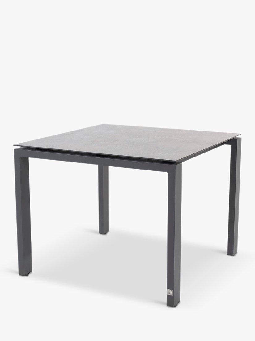 4 Seasons Outdoor Goa Square Garden Dining Table, 95cm, Anthracite/Slate
