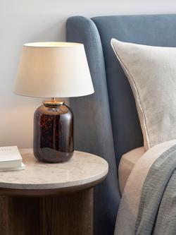 John Lewis Bedside Table Lamp - view 2, Tortoise