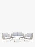 Gallery Direct Velino 4-Seater Garden Lounge Set, Light Grey