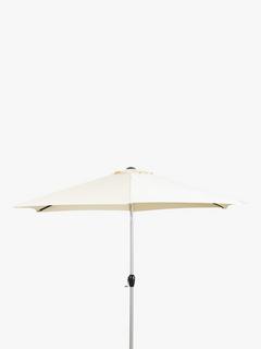 Gallery Direct Vazzano Tilt & Crank Parasol, 2.7m, Cream
