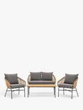 Gallery Direct Antigua 4-Seater Garden Lounge Set, Natural