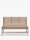 Gallery Direct Kalamata 2-Seater Slatted Acacia Wood Bench, Natural