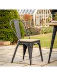 Gallery Direct Ponza Garden Dining Chair, Set of 2, Black/Natural