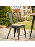 Gallery Direct Ponza Garden Dining Chair, Set of 2, Black/Natural