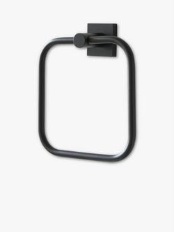Miller Atlanta Towel Ring, Matte Black, Matt Black
