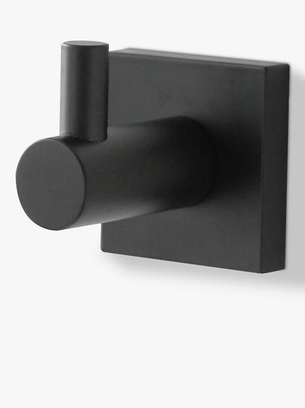 Miller Atlanta Single Hook, Matte Black, Matt Black