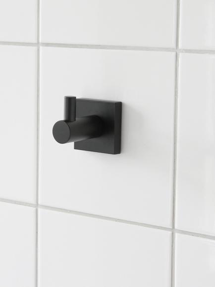 Miller Atlanta Single Hook, Matte Black - view 2, Matt Black