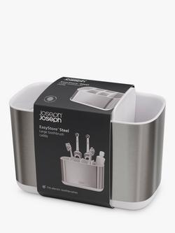 Joseph Joseph Easy Store Large Toothbrush Caddy, Stainless Steel - view 2, Stainless Steel