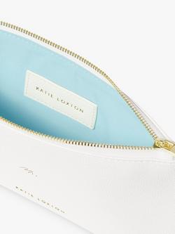 Katie Loxton Bridal Perfect Mrs. Pouch, White - view 2, Pearl