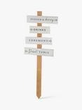 Ginger Ray Wood Wedding Signpost