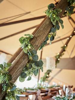 Ginger Ray Foliage Lit Garland, L1.8m - view 2, Green