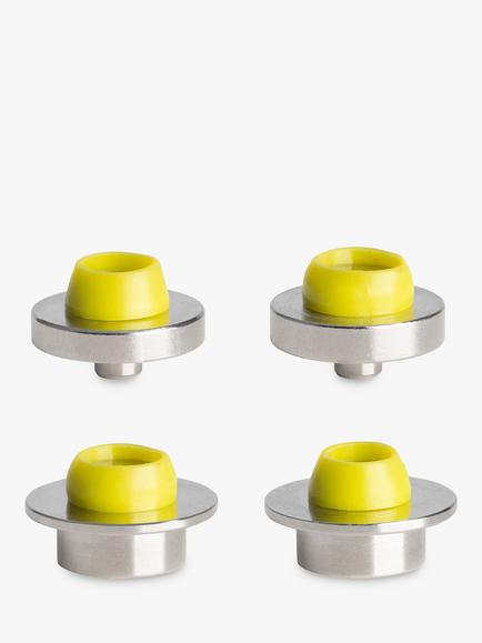 Prym Vario Tubular Rivets, 7.5mm, Pack of 4 - view 2, Silver/Light Green