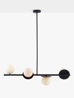 houseof Opal 4 Disk Ceiling Light, Charcoal